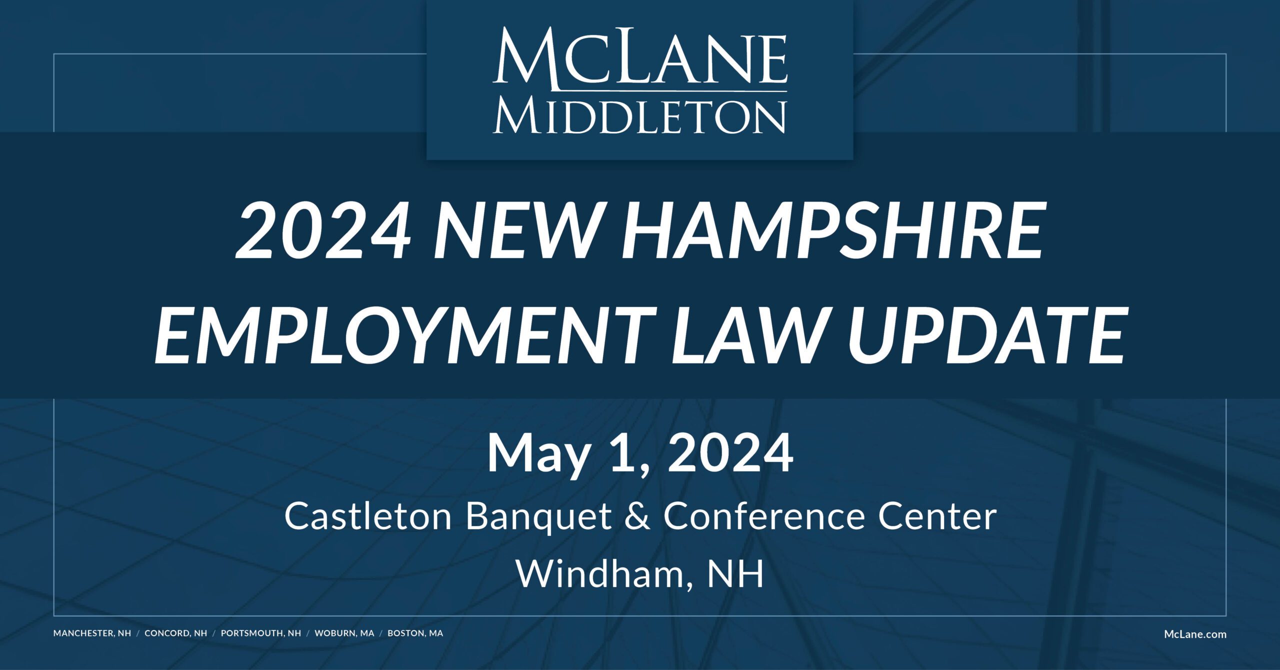 New Hampshire Employment Law Update McLane Middleton