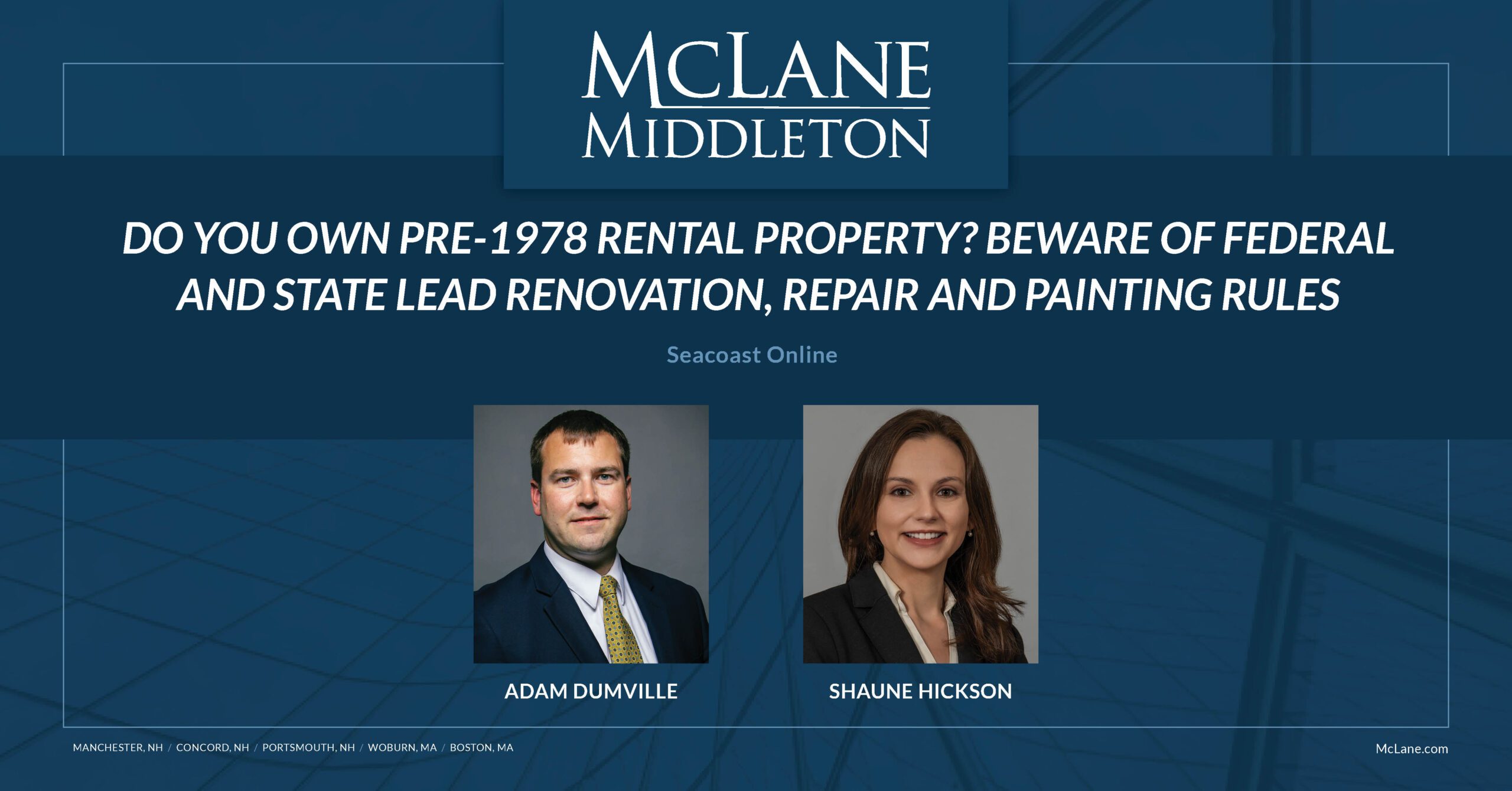 Do You Own Pre1978 Rental Property? Beware of Federal and State Lead