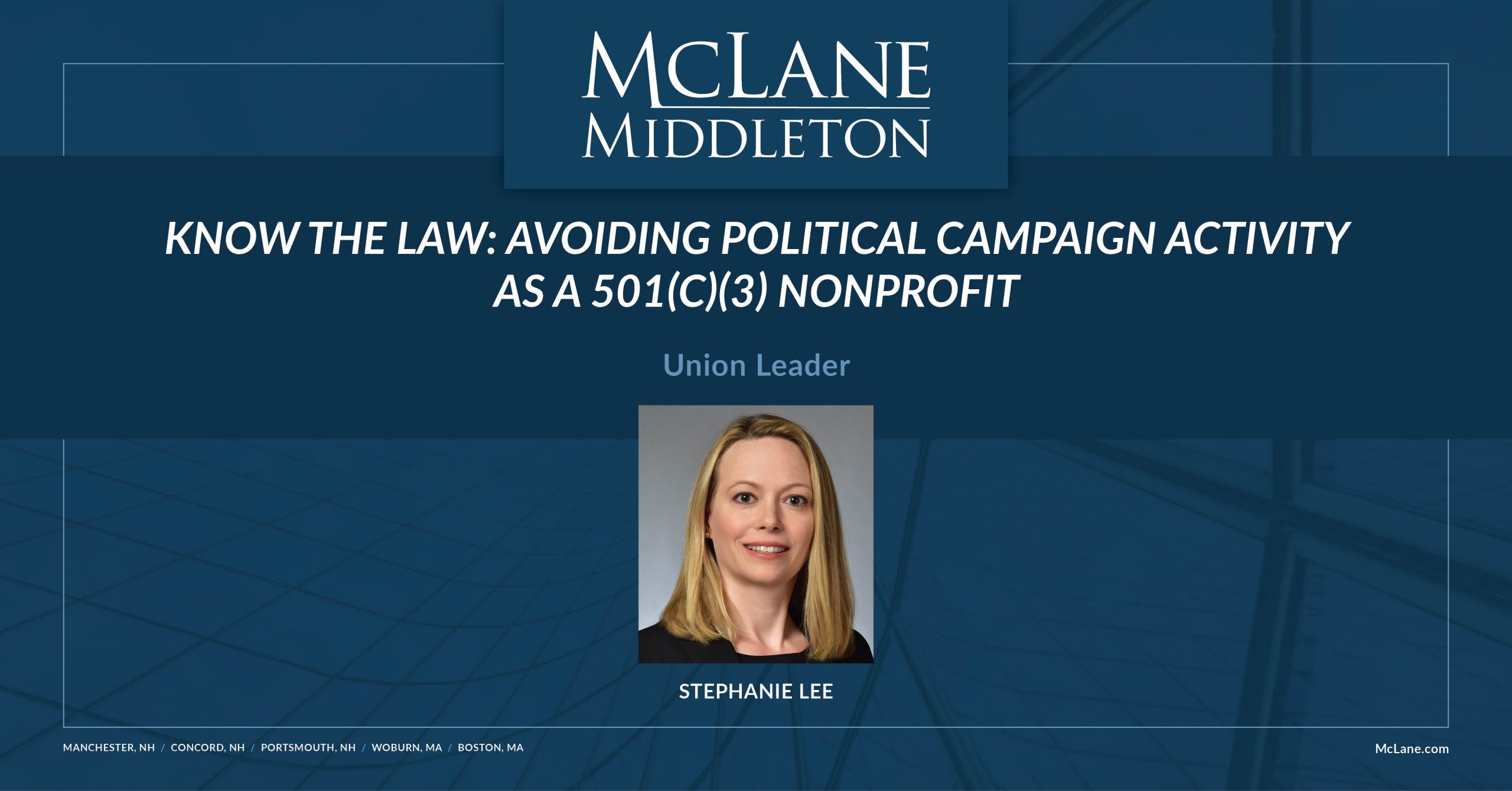 Know the Law Avoiding Political Campaign Activity as a 501(c)(3