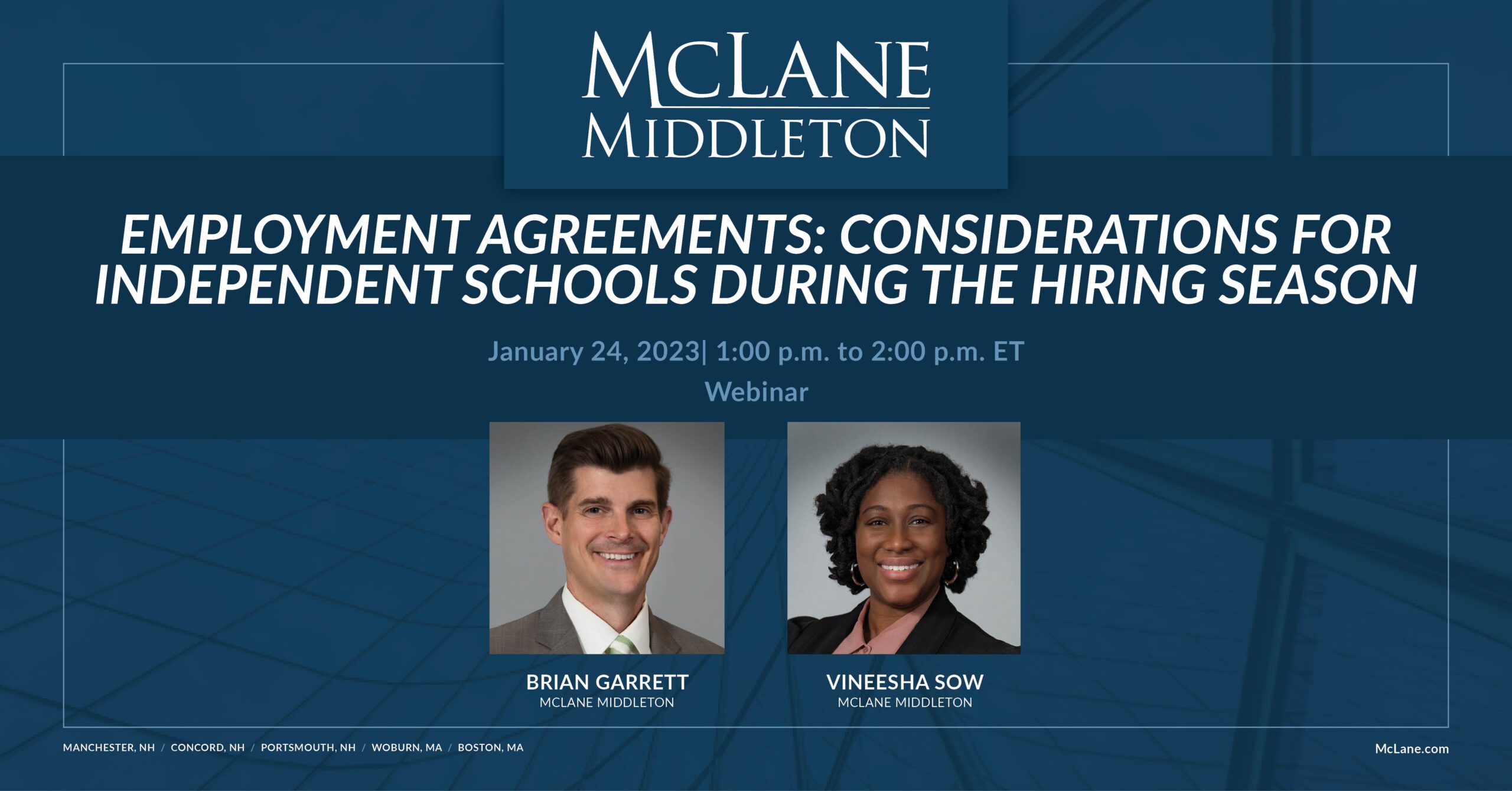 Employment Agreements Considerations for Independent Schools During the Hiring Season McLane