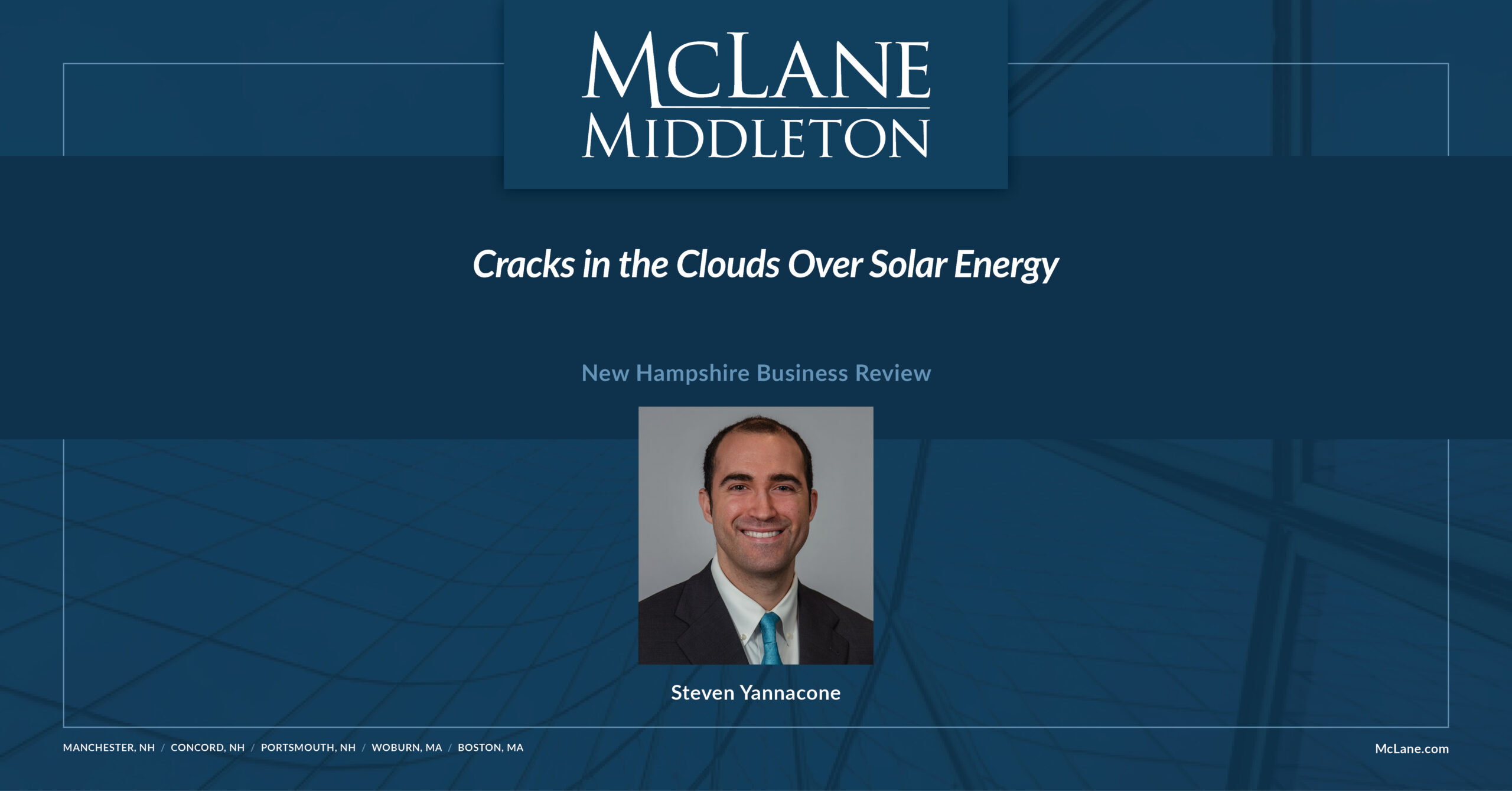 Cracks in the Clouds Over Solar Energy - McLane Middleton
