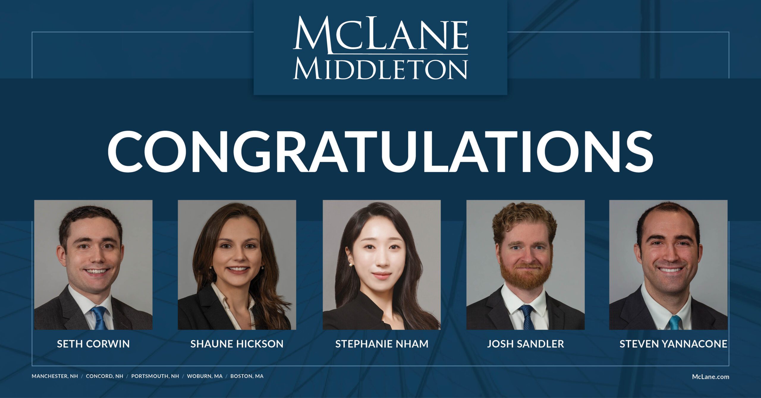 McLane Middleton Attorneys Admitted to New Hampshire State Bar McLane